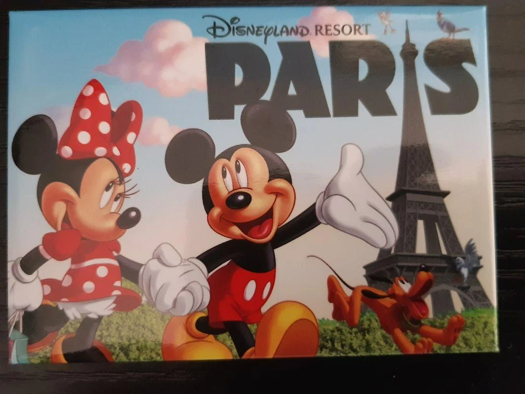Magnet rigide disney disneyland paris Mickey & Minnie à Paris